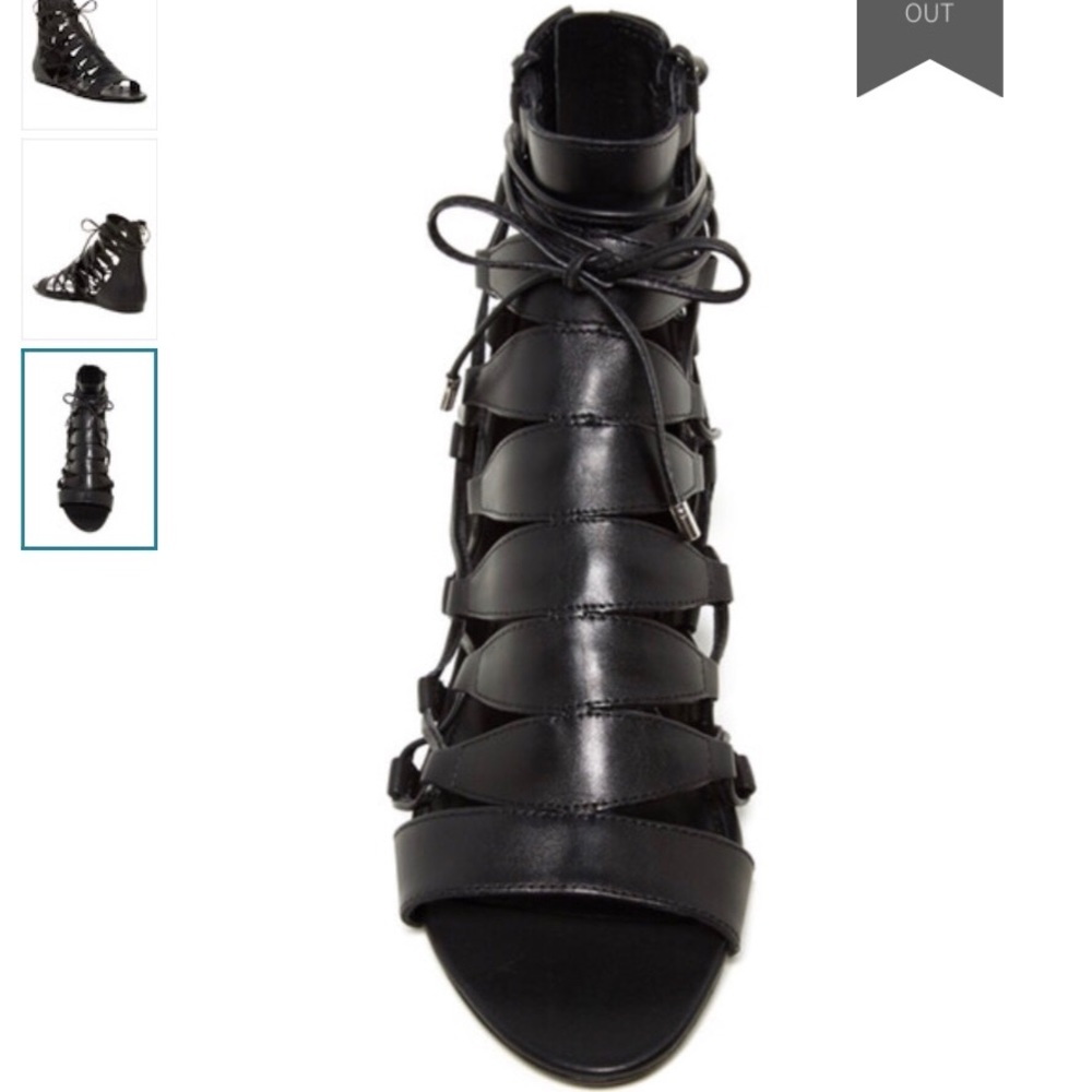 Singerson Morrison Black Gladiator Sandals size8.5